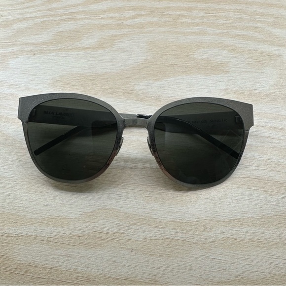 New YSL Saint Laurent Authentic Silver Metal Sunglasses main image 10